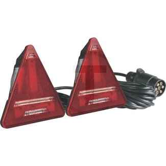 GRANIT LED Magnetleuchtensatz dreieckig, 7-polige Stecker, Kabel 2,5 m