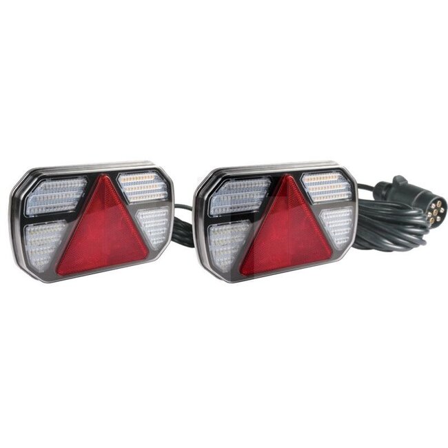 GRANIT LED Magnet-Rückleuchtensatz links / rechts 13-polig, Kabel 2,5 m