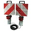 GRANIT Opsteeklampen set 2 zijden, waarschuwingsbord 285 x 285 mm, 7-polig | AL183/1