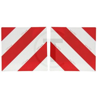 GRANIT Warntafel-Satz - Ausführung: rot-weiß; links- und rechtsabweisend; DIN 11030
