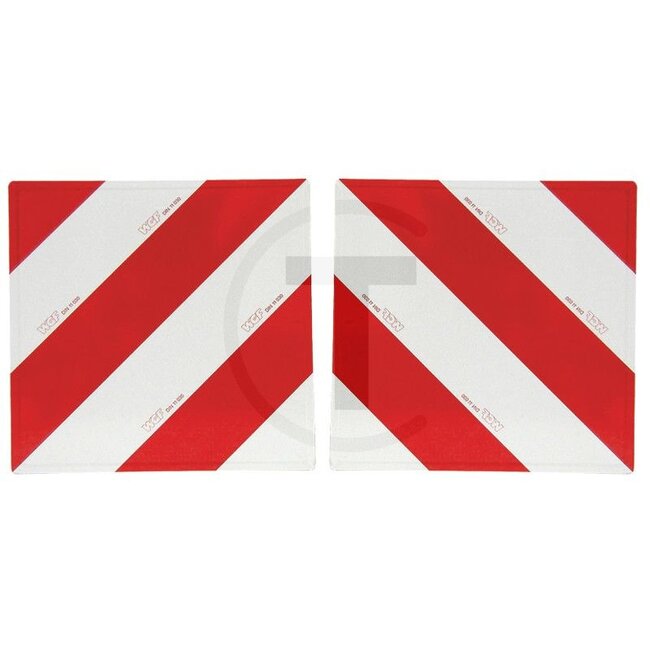 GRANIT Warning sign set - Version: Red/white, pointing left and right, DIN 11030 - 20743760, R1130/HLR