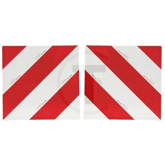 GRANIT Waarschuwingsborden-sets - Uitvoering: Rood / wit; links- en rechtswijzend; DIN 11030