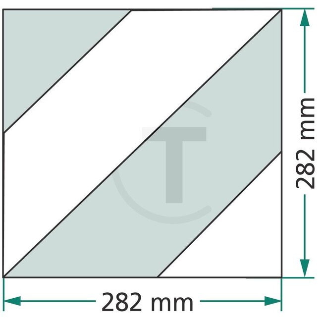 GRANIT Warning sign foldable single-sided right-hand 282 x 282 mm | 4052/B/P/R, 4378374, 51.252.00