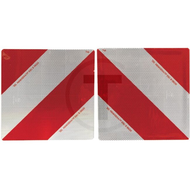 GRANIT Warning sign Both sides, pointing left - Version: Galvanised sheet steel carrier plate, Attachment: - LOF18FL/B