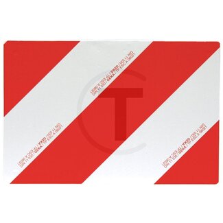 GRANIT Waarschuwingsbord eenzijdig verticaal rechtswijzend 423 x 282 mm