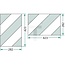 GRANIT Waarschuwingsbord tweezijdig verticaal rechtswijzend 423 x 282 mm | 50.370.71, 43778, R2/B
