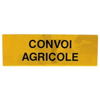 GRANIT Warntafel CONVOI AGRICOLE einseitig 1200 x 400 mm Stahlblech