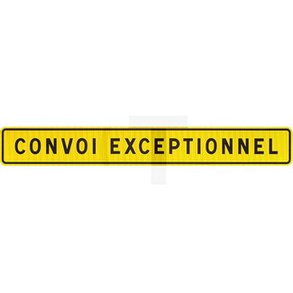 Warntafel CONVOI EXCEPTIONNEL Klebefolie 1200 x 400 mm