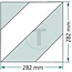 GRANIT Warning sticker form B for warning sign, foil type 3 | 4378375, 4052/B/SA/L, 51.050.00