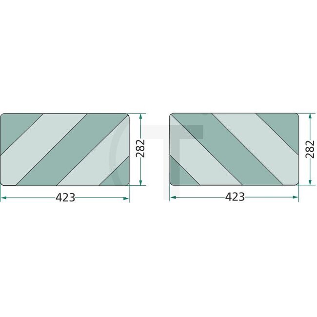 GRANIT Warning sticker pointing left and right 423 x 282 mm, type 1 | FR2, 50, 437834, 4060/L/A