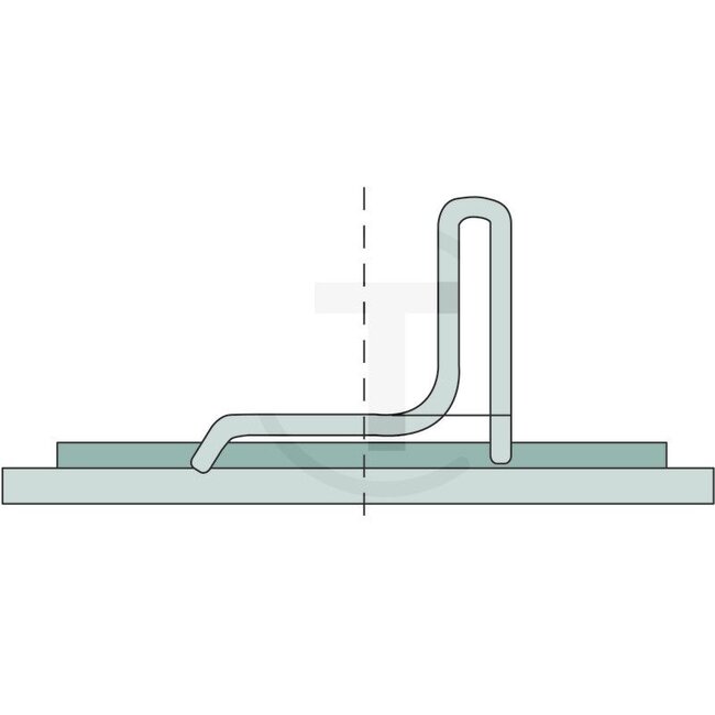 GRANIT Holder rear left for angle iron according DIN 11027 | 437844, HL11027