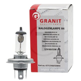 GRANIT Halogenlampe H4 12V / 60/55W, 10 Stück