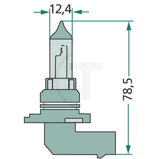 GRANIT Halogeenlamp HB4 - 70712V51WHB4 | Spanning: 12 V | Vermogen: 51 Watt | Sokkel: P22d