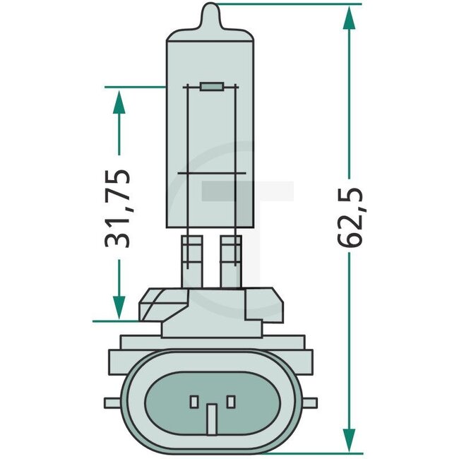 GRANIT Glühlampe H50/2 12V / 50W - Spannung: 12 V, Leistung: 50 Watt, Sockel: PGJ13 - 48056NVAC1