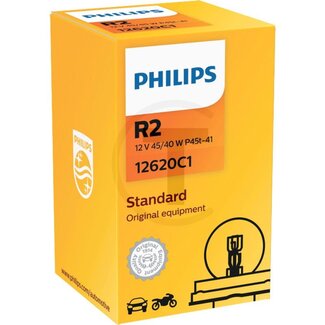 Philips Bulb Bilux R2 12 V, 45/40 W, base P45t-41 - 10 pieces
