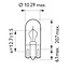 Philips Ampoule à culot en verre W5W - 10 pièces - 44712961CP, 12961CP