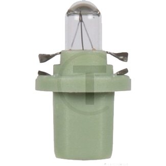 GRANIT Kunststoffsockelbirnen BAX10d 12 V, 2 W, mintgrün - 10 Stück