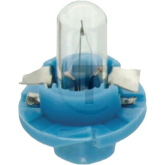 GRANIT Kunststofsokkellampen BAX8.4d 12 V, 1,2 W, blauw - 10 stuks