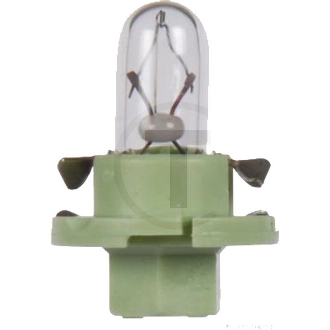 GRANIT Plastic base lamp BAX8.4d, 10 pcs - 50789901232 | Voltage: 12 V | Power: 2 watts | Socket: BAX8.4d | Ø: 12,38 mm | Colour: Light green | Height: 16 mm | Contents: 10 | Bulb: Plastic socket bulb | Material: Plastic | Type: Light green