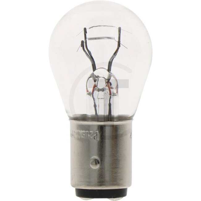 Philips Kogellamp P21/5W 12 volt / 21/5W, 10 stuks - 44712499CP12499CP | Spanning: 12 V | Vermogen: 21 / 5 Watt | Sokkel: BAY15d | Passend voor: knipper-, rem-, mistachterlicht en achteruitrijverlichting | Toepassingen: Achterlicht, dagrijlicht, remlicht, achter-