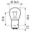 Philips Spherical bulb P21/4W 12 V, 21/4 W, base BAZ15d - 10 pieces