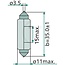 Philips Sofitte C5W, 10 stuks - 44712844CP12844CP, 470017, 57M6274 | Spanning: 12 V | Vermogen: 5 Watt | Sokkel: SV8,5 | Extra informatie: • Het beste compromis tussen helderheid tegen een zeer goede prijs- / kwaliteitsverhouding en de kwaliteit van de originele