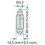 Philips Ampoule navette Festoon T10,5x43 - 10 pièces - 44712866CP, 12866CP