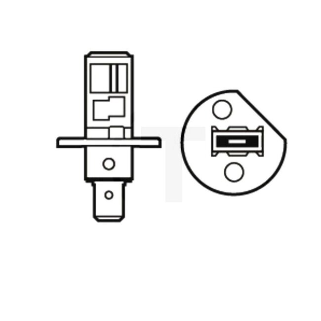 Philips Halogen bulb H1 - Voltage: 24 V, Power: 70 watts, Socket: P14.5s - 13258MDB1