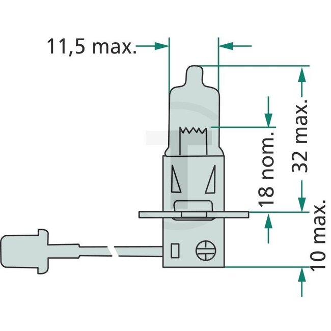 Philips Halogeenlamp H3 mist- en werklampen 24 V, 70 W, sokkel PK22s | 52038819, 50206042, 28304910, 50154338, 50142558, 16023410, 13336MDB1