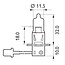 Philips Halogenlampe H3 - 2 Stück - Spannung: 24 V, Leistung: 70 Watt, Sockel: PK22s - 13336MDBVS2