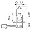 Philips Halogen bulb H3 - Voltage: 24 V, Power: 70 watts, Socket: PK22s - 13336MLC1