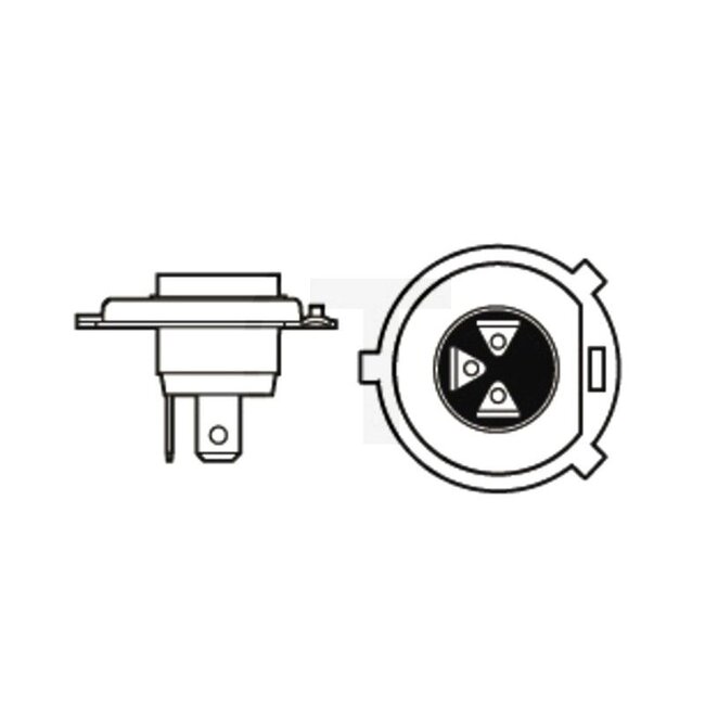 Philips Halogenleuchtmittel H4 24 V, 75/70 W, Sockel P43t-38, MasterLife | 13342MLC1