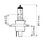 Philips Halogenlampe H4 - Spannung: 24 V, Leistung: 75 / 70 Watt, Sockel: P43t-38 - 13342MLC1
