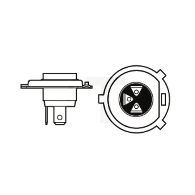 Philips Halogenleuchtmittel H4 24 V, 75/70 W, MasterDuty BlueVision - 2 Stück | 13342MDBVS2