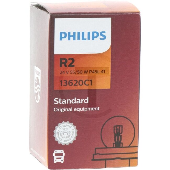 GRANIT Glühlampe R2 24V / 55W - Spannung: 24 V, Leistung: 55 Watt, Sockel: P45t - 13620C1