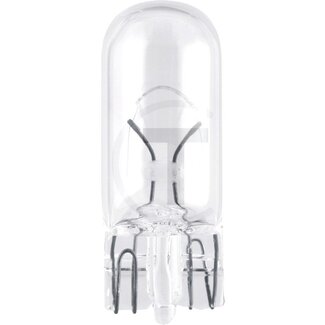 Philips Glassokkellampen W3W - 10 stuks - Spanning: 24 V, Vermogen: 3 Watt, Sokkel: W2,1x9,5d