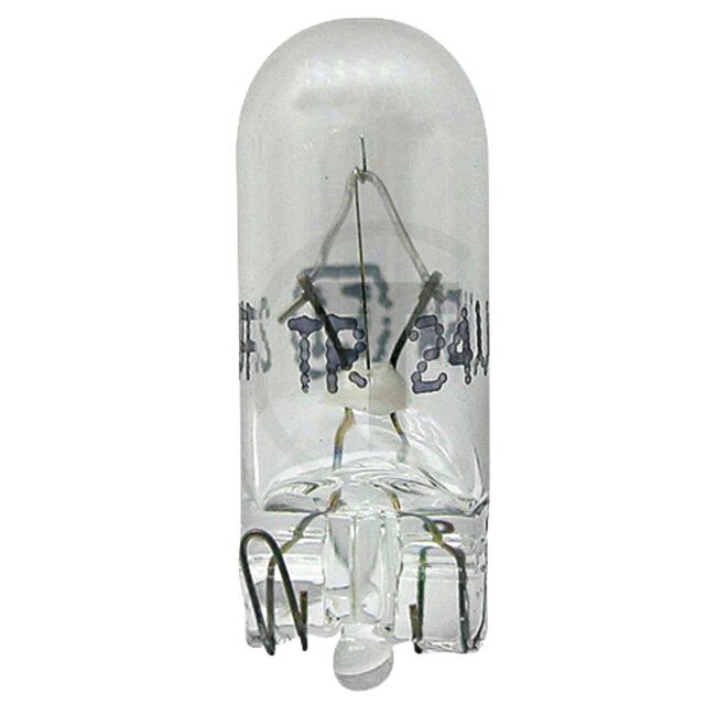 GRANIT Glassokkellampen W5W 24 volt / 5W, 10 stuks - 47724V5WGLSS11197GRNCP | Spanning: 24 V | Vermogen: 5 Watt | Sokkel: W2,1x9,5d | Kleur: helder | Netspanning: 24 V | Bouwwijze: W5W | Inhoud: 10 stuks | Nominaal vermogen: 5 W