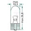 GRANIT Ampoule à culot en verre W5W - 10 pièces - 47724V5WGLSS, 11197GRNCP