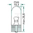 GRANIT Glassokkellampen W5W 24 V, 5 W, sokkel W2,1x9,5d - 10 stuks - 11197GRNCP