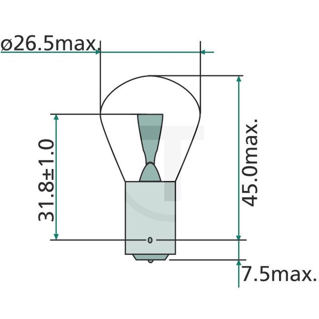 Philips Kogellamp PY21W, 10 stuks - 44713496HDLLCP13496MLCP | Spanning: 24 V | Vermogen: 21 Watt | Sokkel: BAU15s | Extra informatie: • Minimaal uitvalpercentage |  • Levensduur tot 1.200 uur | Lamp: Halogeen | Passend voor: Knipperlicht achter, knipperlicht voor