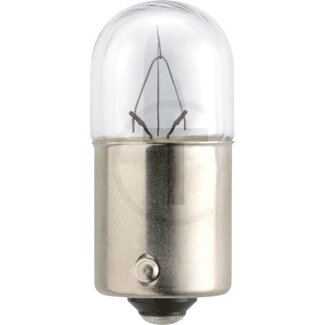 Philips Kogellamp R10W - 10 stuks - Spanning: 24 V, Vermogen: 10 Watt, Sokkel: BA15s