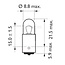 Philips Spherical bulb T4W 24 V, 4 W, base BA9s - 2 pieces | 13929B2