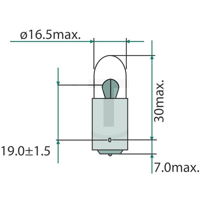 GRANIT Kogellamp T4W 24 V, 4 W, BA9s - 10 stuks - 11141GRNCP