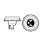 Philips Kogellamp R2 - 44713620C1, 13620C1 | Spanning: 24 V | Vermogen: 55 / 50 Watt | Sokkel: P45t - 41