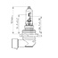 Philips Kogellamp R2 - 44713620C1, 13620C1 | Spanning: 24 V | Vermogen: 55 / 50 Watt | Sokkel: P45t - 41