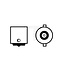Philips Kogellamp R10W, 2 stuks - 44713814B20518289, 13814B2 | Spanning: 24 V | Vermogen: 10 Watt | Sokkel: BA15s | Lamp: Halogeen | Passend voor: Achterlicht, leeslampje, achteruitrijlicht, achter- / parkeerlicht, kentekenplaatverlichting | Keurmerk: ECE | Bouww