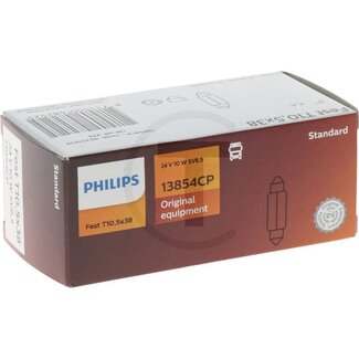 Philips Sofitte Festoon T10.5x38 10W - 10 pcs - Voltage: 24 V, Power: 10 watts, Socket: SV8, 5