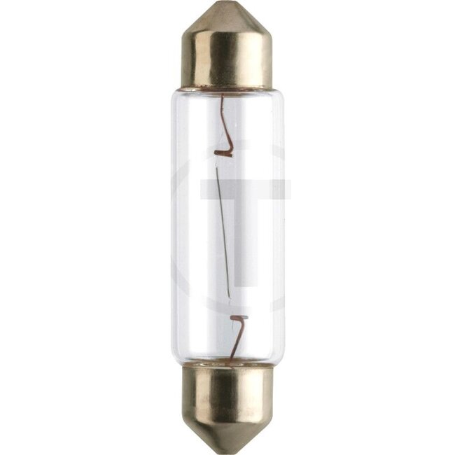 Philips Festoon bulb Festoon T10,5x43 24 V, 10 W, base SV 8,5 - 10 pieces | 13866CP