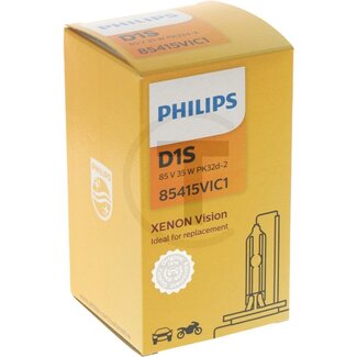 Philips Xenonlamp D1S 85 volt / 35 W - Spanning: 85 V, Vermogen: 35 Watt, Sokkel: PK32d-2