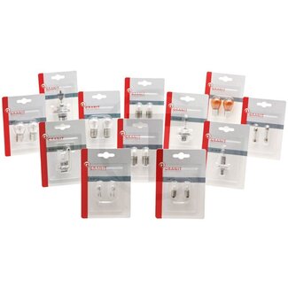 GRANIT Glühlampenset 12 V, 55 Blister - 95 Stück
